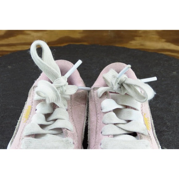 PUMA Toddler Girls 5 Medium Pink Fashion Sneakers Suede 1018 - Picture 3 of 7